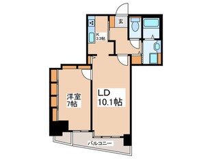 河田町ガーデン１の物件間取画像